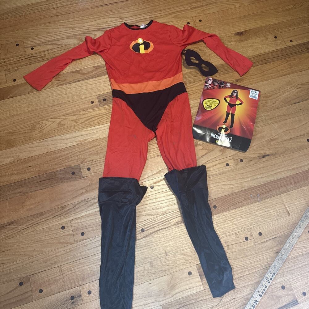 Disney Pixar Incredibles Violet Costume Girls M Medium Jumpsuit Mask 2 Piece